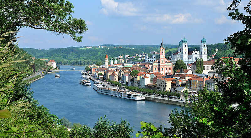 Dreiflüssestadt Passau in Bayern